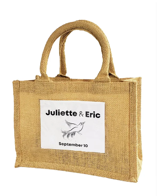 Feminine Style Promotions 6 ct Rustic Wedding Favor Burlap Bags / Promotional Jute Totes - By Bundle Unmissable Deals On Trendy Handbags