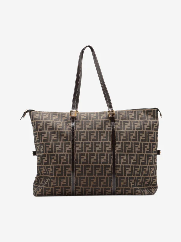 Shop Sales Brown Zucca canvas tote bag Timeless Handbags, Flash Sale