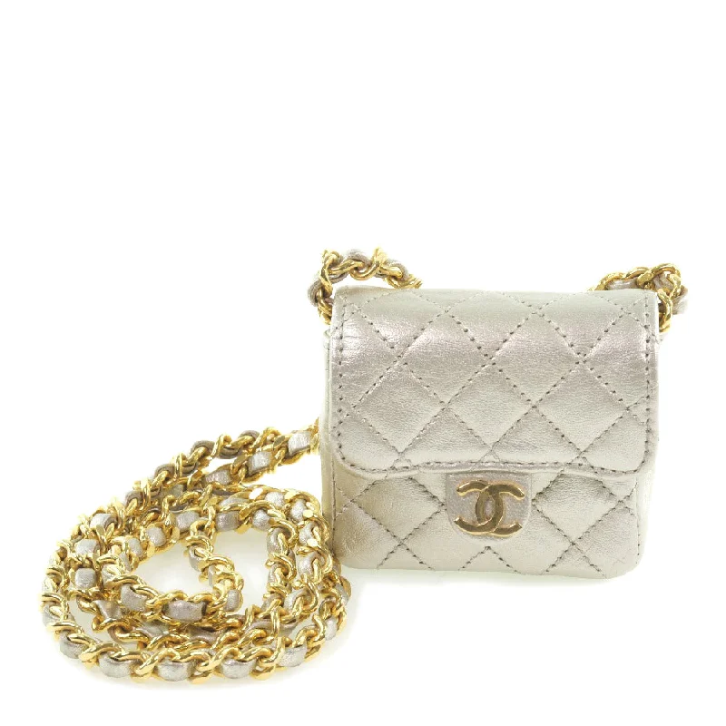 Party Bags For New Year's Eve And Special Occasions Chanel Micro Chain Shoulder Bag Silver Fashionable Handbags, Limited-Time Deals Party Bags For New Year's Eve And Special Occasions Chanel Micro Chain Shoulder Bag Silver Fashionable Handbags, Limited-Time Deals