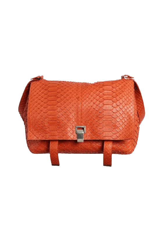 Sophisticated Fashion COURIER BAG PYTHON Iconic Handbags At Budget-Friendly Prices