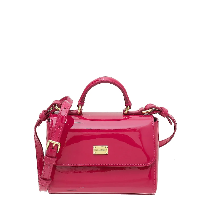 Clearance Event Dolce & Gabbana Pink Fuchsia Top Handle Mini Bag Statement Bags With Exclusive Savings Clearance Event Dolce & Gabbana Pink Fuchsia Top Handle Mini Bag Statement Bags With Exclusive Savings