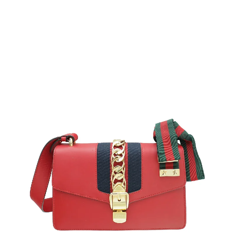 Bold Style Discounts Gucci Red Sylvie Small Bag Timeless Handbags, Flash Sale