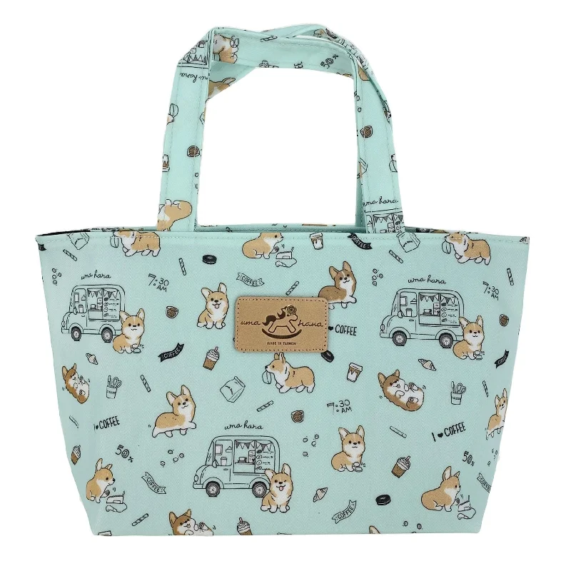 Affordable Bags For Budget Shoppers Teal Corgis & Coffee Small Handbag Chic Crossbody Bags, Limited Offers