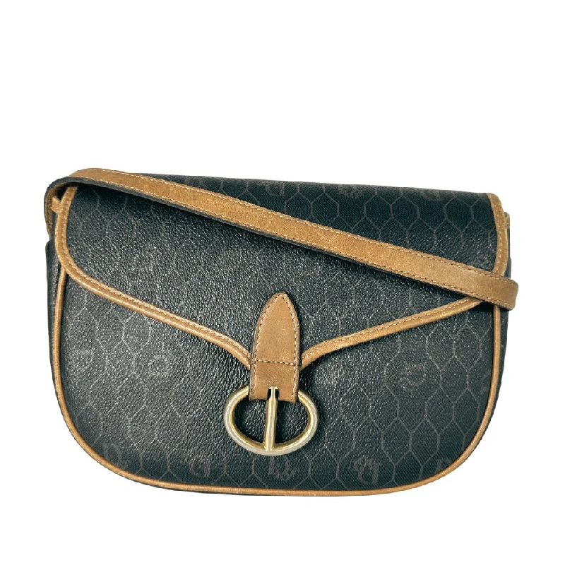 Luxury Bags On Sale Dior Vintage PVC Shoulder Bag Black/Brown The Perfect Bag Sale Is Here