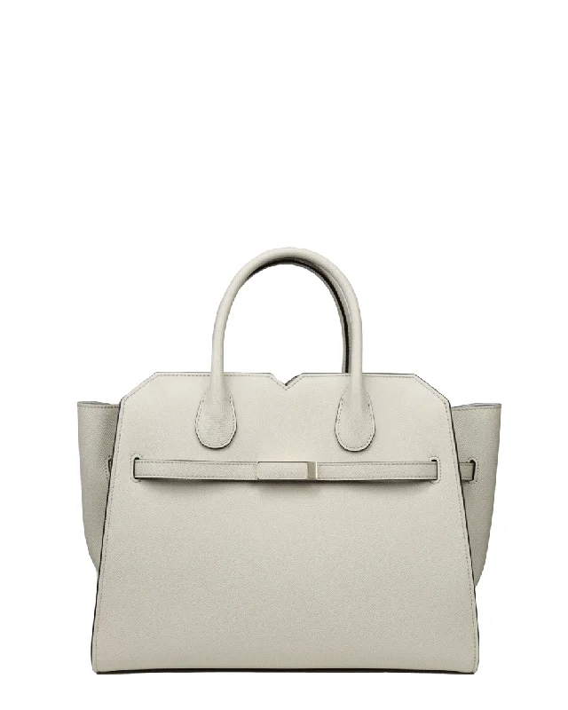 Hot Trends Large Milan Media Tote in Light Grey Must-Have Bags At Irresistible Discounts