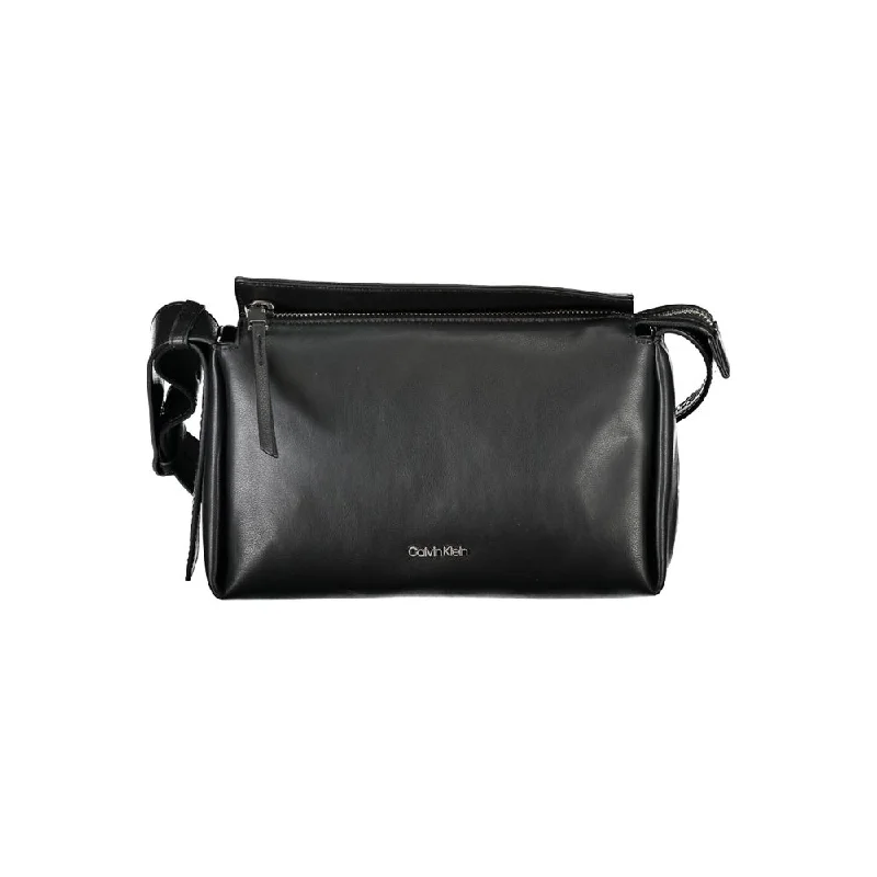 Calvin Klein Black Polyester Handbag Luxury Meets Affordability – Shop Stunning Bags Now