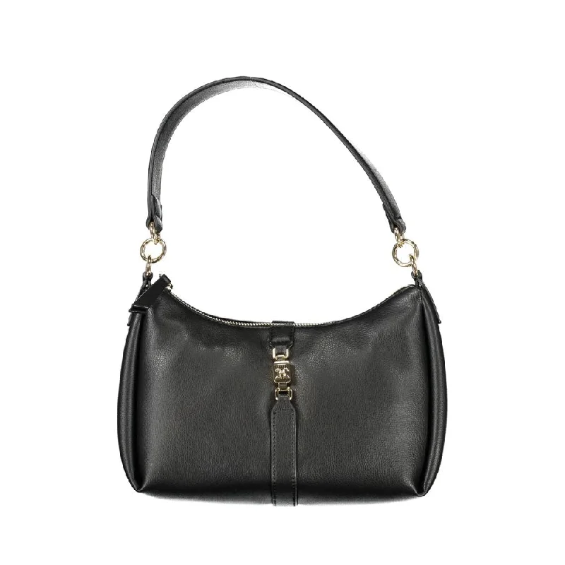 Tommy Hilfiger Black Polyester Handbag Best-Selling Bags Now At Exclusive Promotional Prices