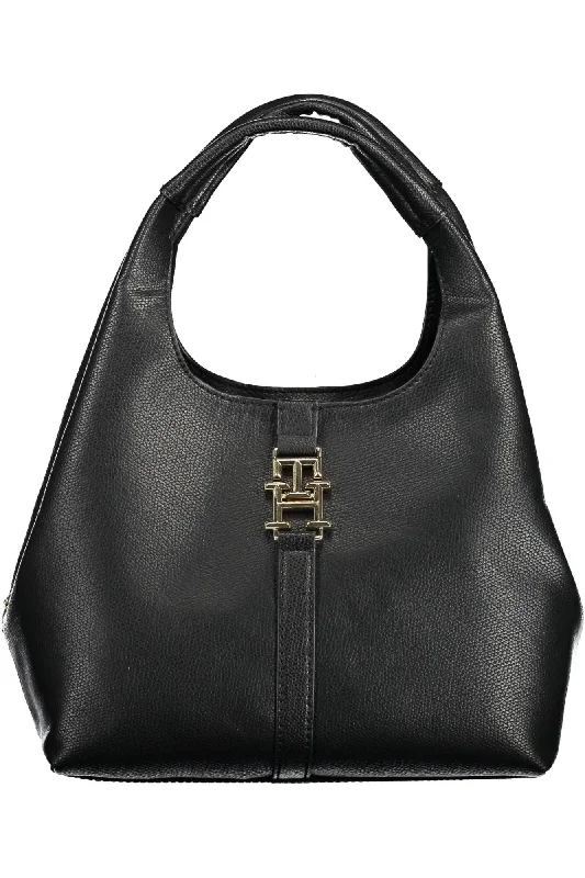 Tommy Hilfiger Black Polyethylene Women Handbag Iconic Handbags At Unbeatable Prices