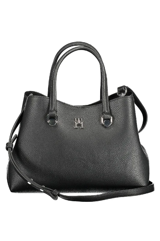 Tommy Hilfiger Black Polyester Women Handbag Designer Bags At Low Prices