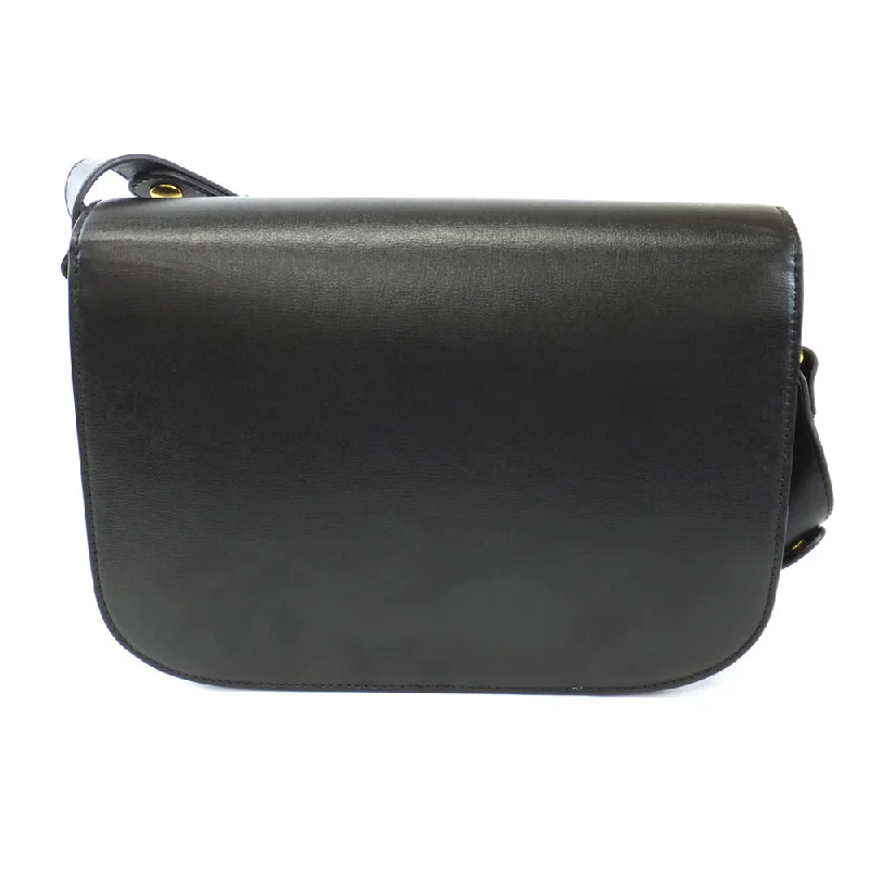 Gucci Horse Bits Leather Shoulder Bag Black Black G  Horse Tools Motif  Wedding Box Premium Handbags At Exclusive Prices