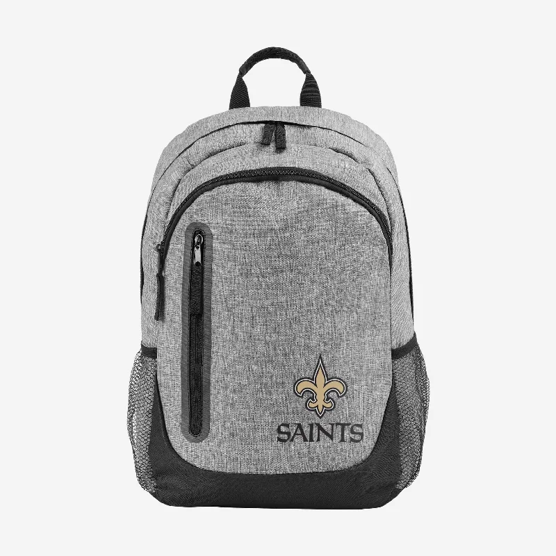 New Orleans Saints Heather Grey Bold Color Backpack Elegant Bags With Limited Stock Available