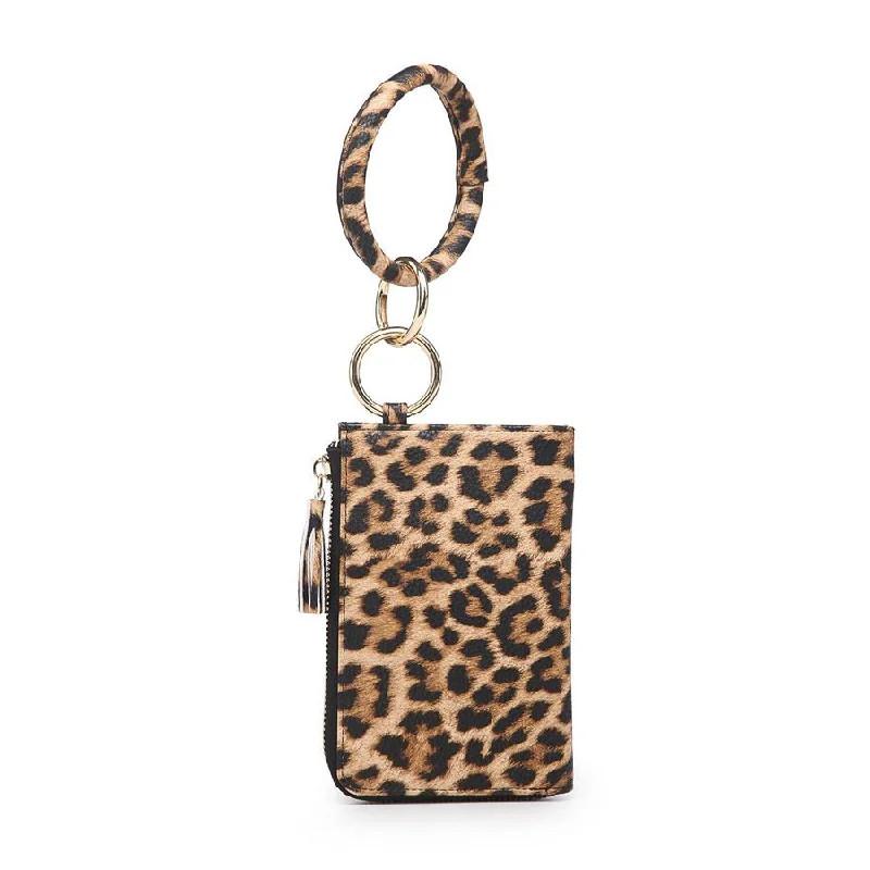 FINAL SALE ~ Jen & Co Liv Bangle Wristlet/Wallet (Leopard Mustard) Luxury Totes, Affordable Prices FINAL SALE ~ Jen & Co Liv Bangle Wristlet/Wallet (Leopard Mustard) Luxury Totes, Affordable Prices