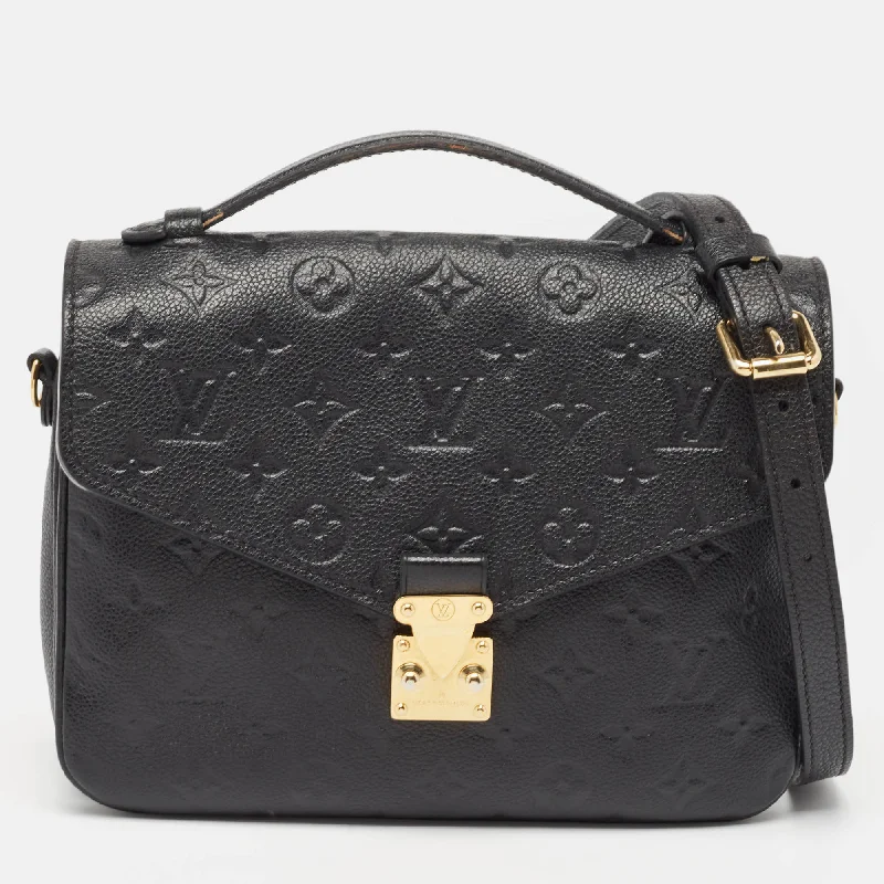 Louis Vuitton Black Monogram Empreinte Leather Pochette Metis Bag Statement Bags, Shop Today