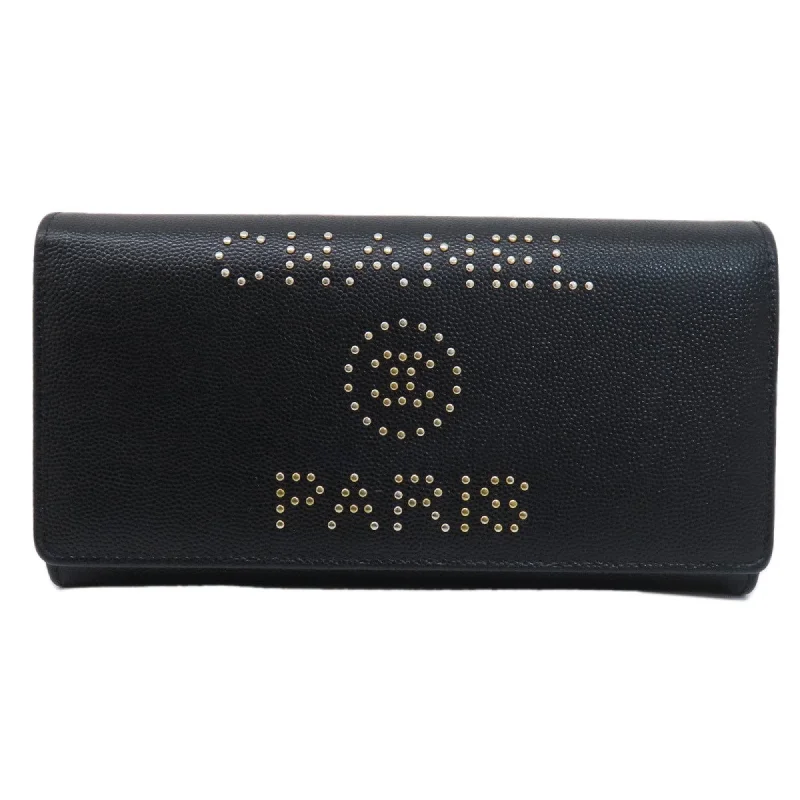 Chanel Studded  Leather Wallet  (Pre-Owned) Fashion Bags With Huge Discounts