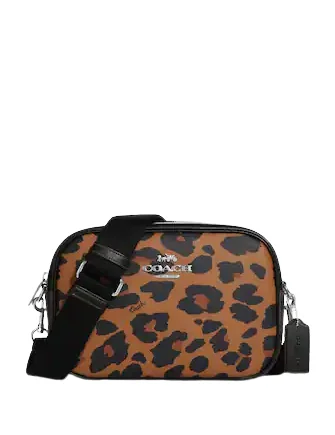 High-Quality Bags On Flash Sale Coach Jamie Camera Bag In Signature Canvas With Leopard Print Luxury Meets Affordability – Shop Stunning Bags Now