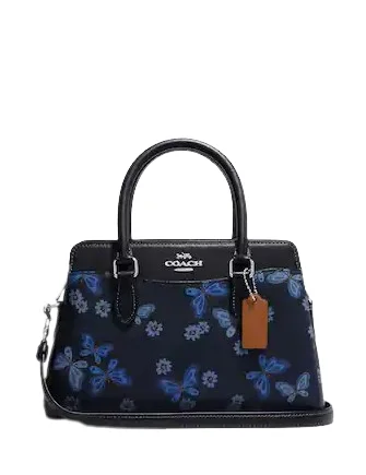 Inspired By You, Designed For You Coach Mini Darcie Carryall With Lovely Butterfly Print Designer-Inspired Bags At Reduced Prices