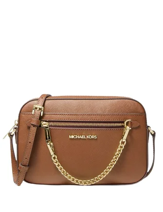 Limited Time Offers Michael Michael Kors Jet Set Large Saffiano Leather Crossbody Bag Elegant Bags, Limited Stock Available