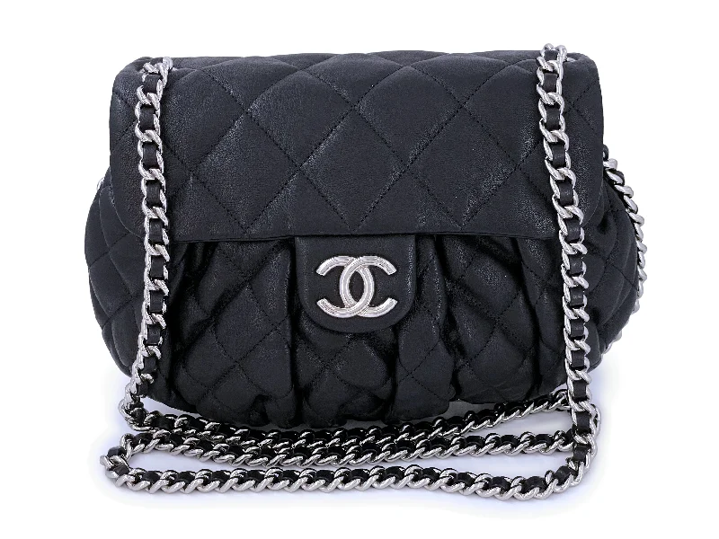 Chanel Black Chain Around Quilted Crossbody Rounded Flap Bag SHW Handbag Deals You'll Love