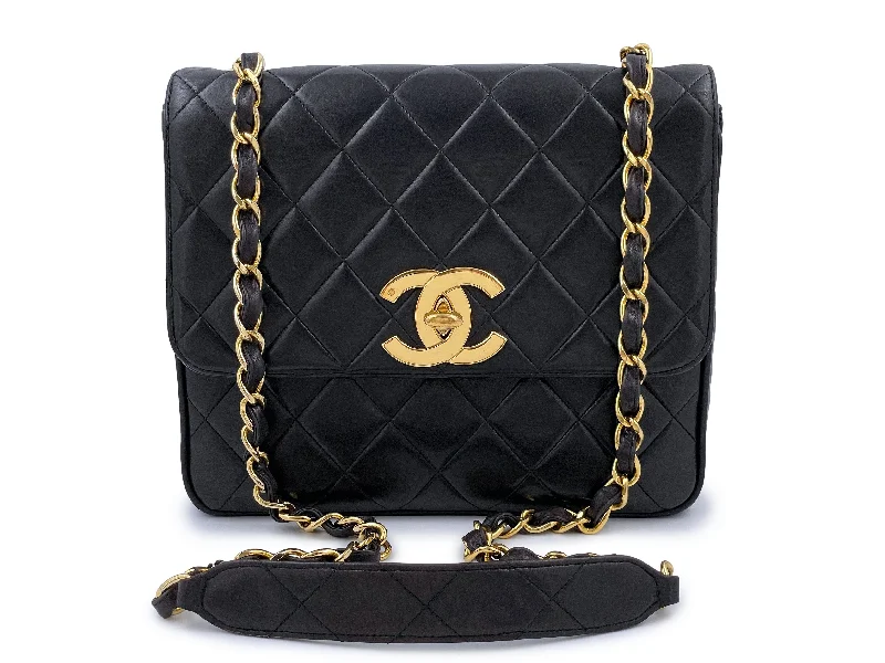 Chanel Vintage 1995 Square Tall Crossbody Flap Bag 24k GHW Handbag Deals You'll Love
