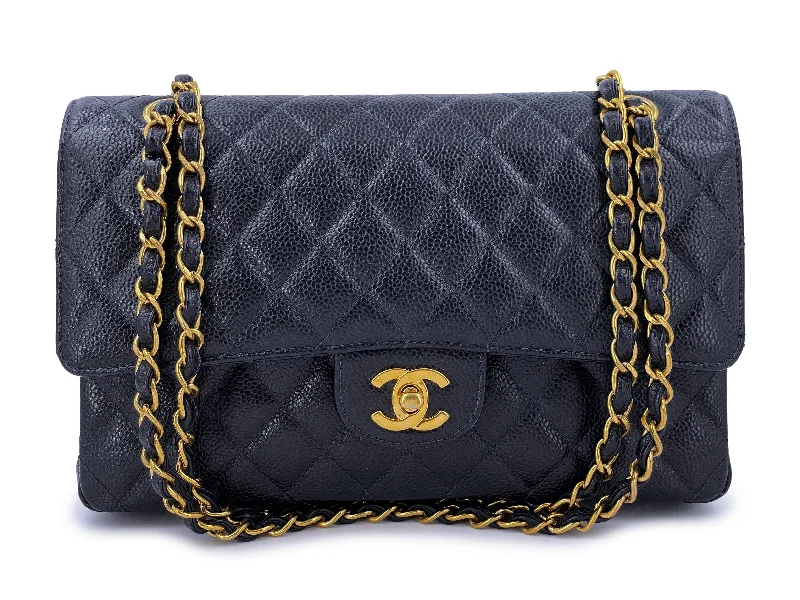 Chanel 1998 Vintage Dark Blue Caviar Medium Classic Double Flap Bag 24k GHW Trendy Totes, Shop & Save Chanel 1998 Vintage Dark Blue Caviar Medium Classic Double Flap Bag 24k GHW Trendy Totes, Shop & Save
