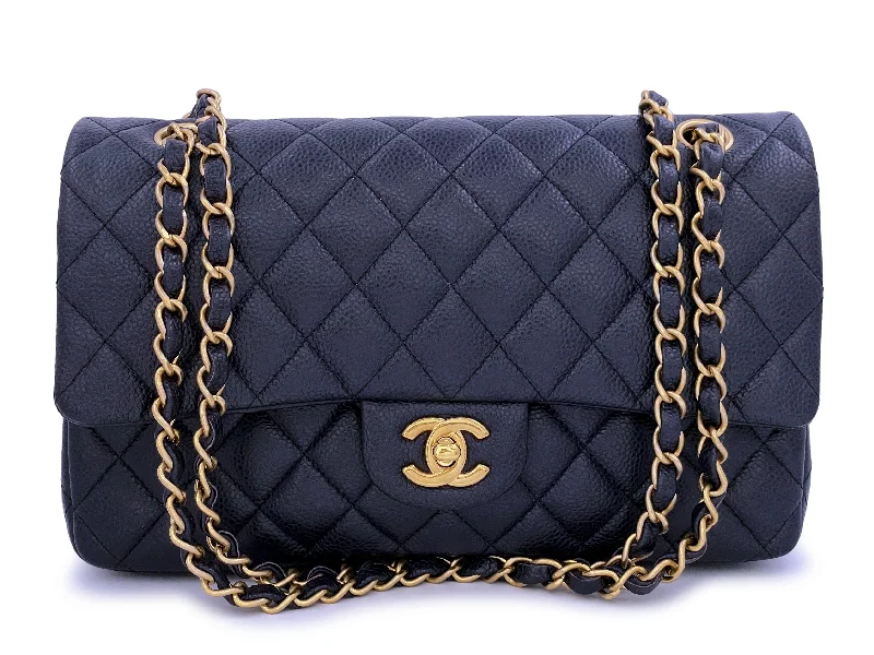 Chanel 16C Navy Blue Caviar Medium Classic Double Flap Bag GHW Fashionable Bags With Special Seasonal Offers