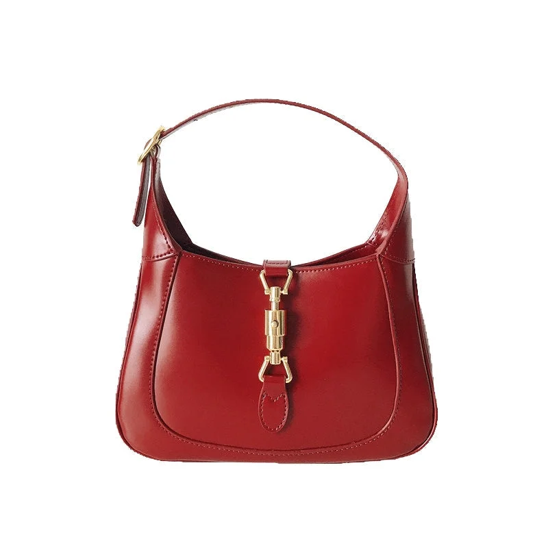 Leather Hobo Shoulder Bag